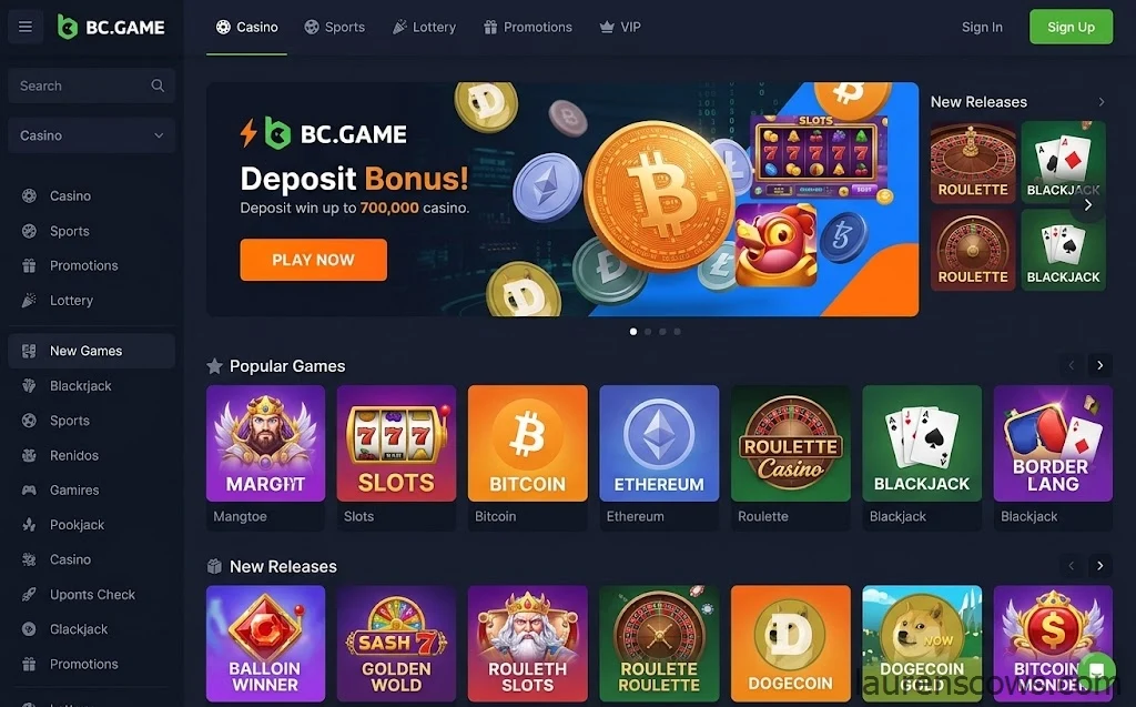 BC.Game crypto casino UK
