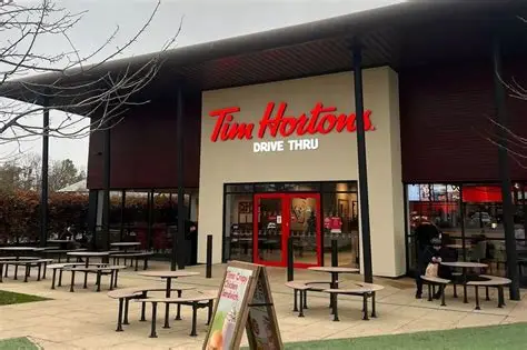 Outside Tim Hortons store Aintree